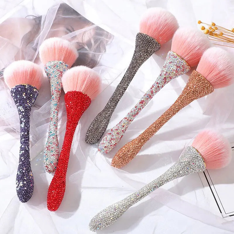 Diamond Handle Makeup Brush Loose Powder Brush Blush Brush Professional Make Up Brush Foundation Blush Soft Hair Brush Tool