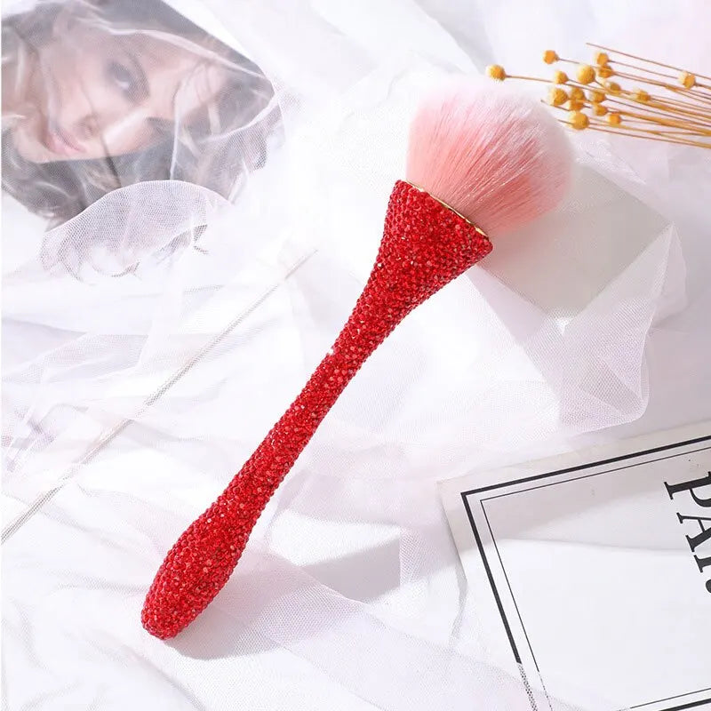 Diamond Handle Makeup Brush Loose Powder Brush Blush Brush Professional Make Up Brush Foundation Blush Soft Hair Brush Tool