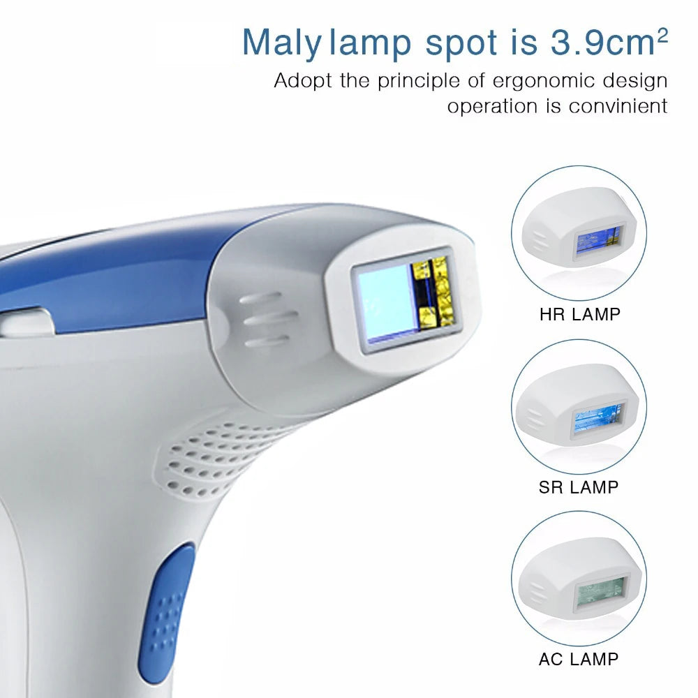 MLAY T3 Laser-Haarentfernungsgerät IPL-Laser-Epilierer mit 500.000 Schüssen Heimgebrauch Facail Bikinis Schmerzlose Laser-Haarentfernung