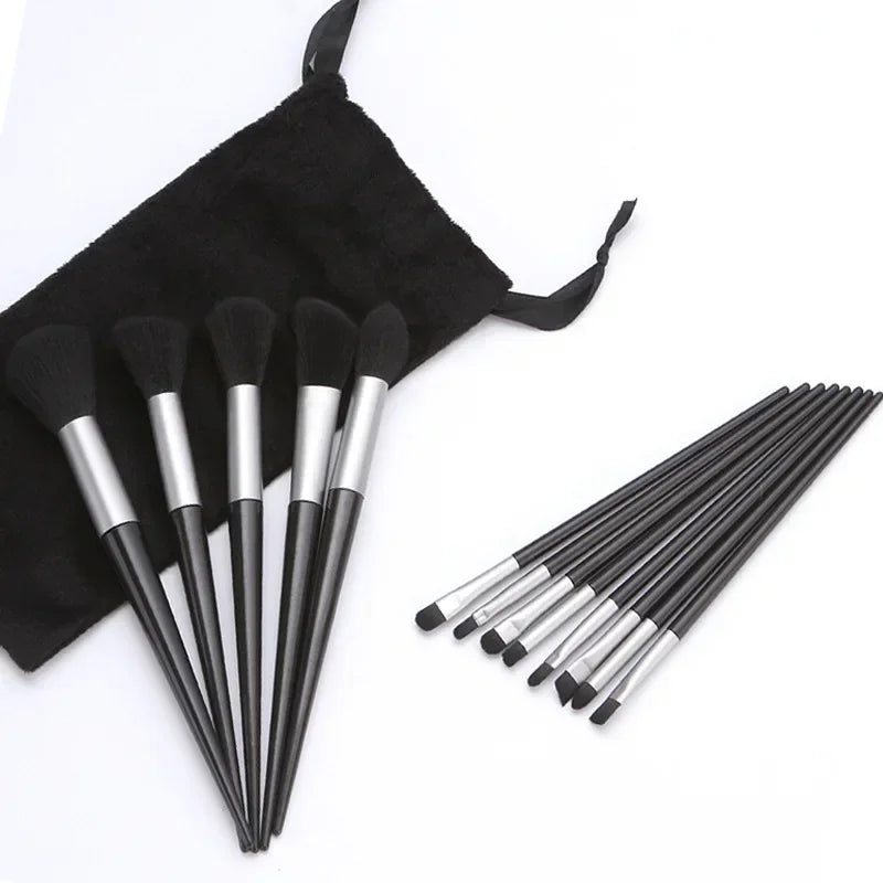 13 PCS Makeup Brushes Set Eye Shadow Foundation Women Cosmetic Brush Eyeshadow Blush Beauty Soft Make Up Tools Bag