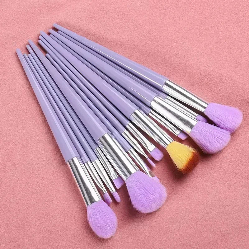 13 PCS Makeup Brushes Set Eye Shadow Foundation Women Cosmetic Brush Eyeshadow Blush Beauty Soft Make Up Tools Bag