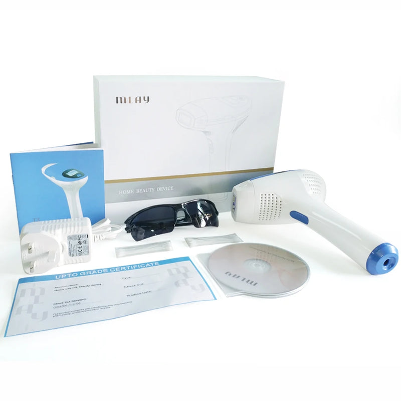 MLAY T3 Laser Hair Removal Device IPL Laser Epilator with 500000 Shots Home Use Bikinis Depilador for Women Laser Hair Removal