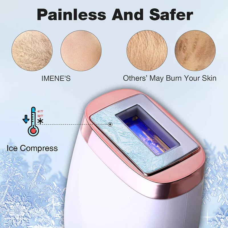 Mlay Laser T4 Laser Hair Removal Device ICE Cold Laser Painless Hair Removal IPL Epilation Flashes 500000 mlay IPL Home Laser