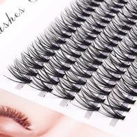 Individual Imitation Mink Eyelash Extensions for Make Up, Natural Thick Lashes, 1Box, 100 Bundles, 10, 20, 30D