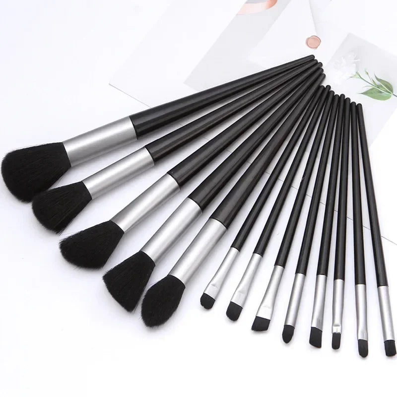 13 PCS Makeup Brushes Set Eye Shadow Foundation Women Cosmetic Brush Eyeshadow Blush Beauty Soft Make Up Tools Bag