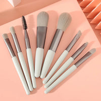 8Pcs Eyeshadow Portable Makeup Brushes Set Soft Fluffy Brushes Blush Powder Shadow Foundation Blending Concealer Make Up Tool