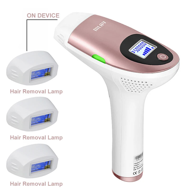 MLAY T3 Laser Hair Removal Device IPL Laser Epilator with 500000 Shots Home Use Bikinis Depilador for Women Laser Hair Removal