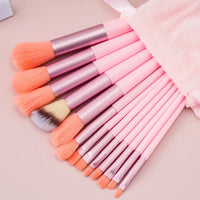 13 PCS Makeup Brushes Set Eye Shadow Foundation Women Cosmetic Brush Eyeshadow Blush Beauty Soft Make Up Tools Bag