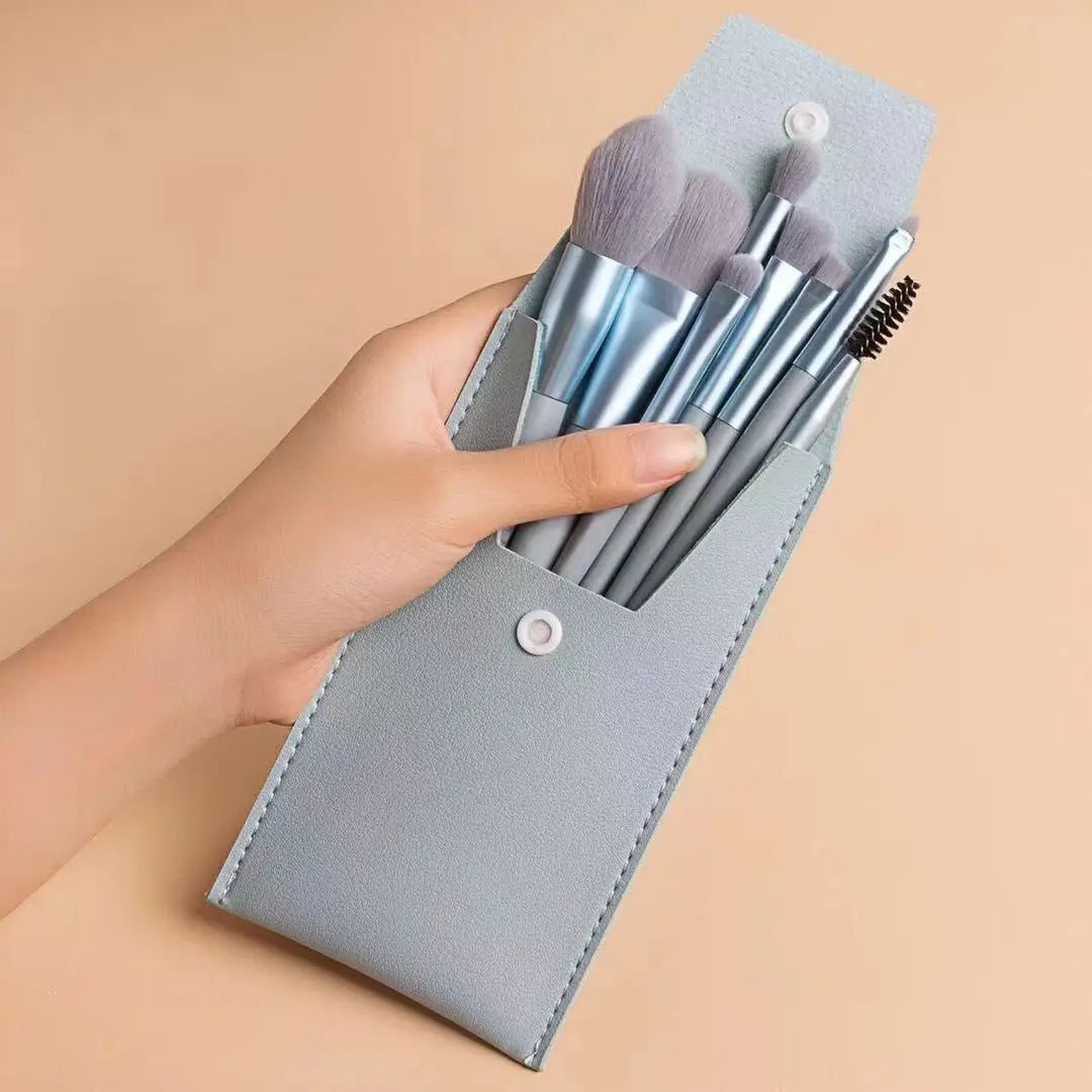 8Pcs Eyeshadow Portable Makeup Brushes Set Soft Fluffy Brushes Blush Powder Shadow Foundation Blending Concealer Make Up Tool