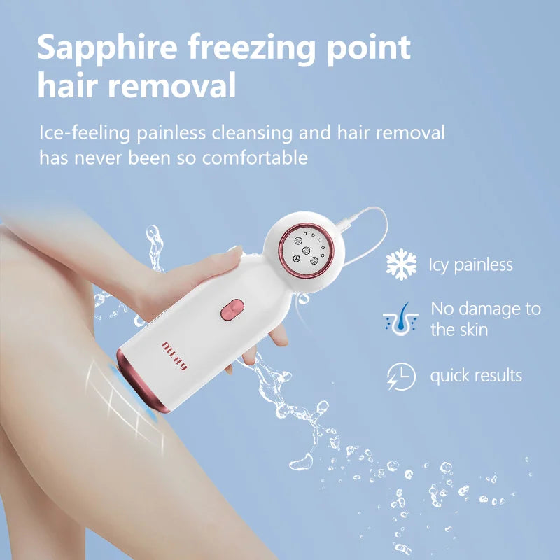 MLAY T10 IPL Sapphire Ice Cooling Hair Removal Painless Permanent Home Hair Removal Laser Epilator IPL Device for Women Man